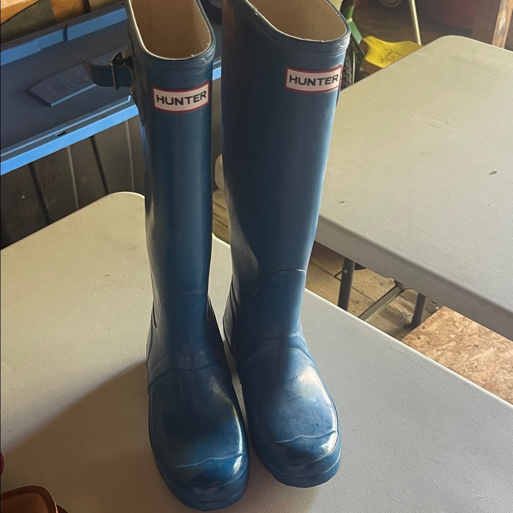 Hunter Classic Blue Waterproof Boots
